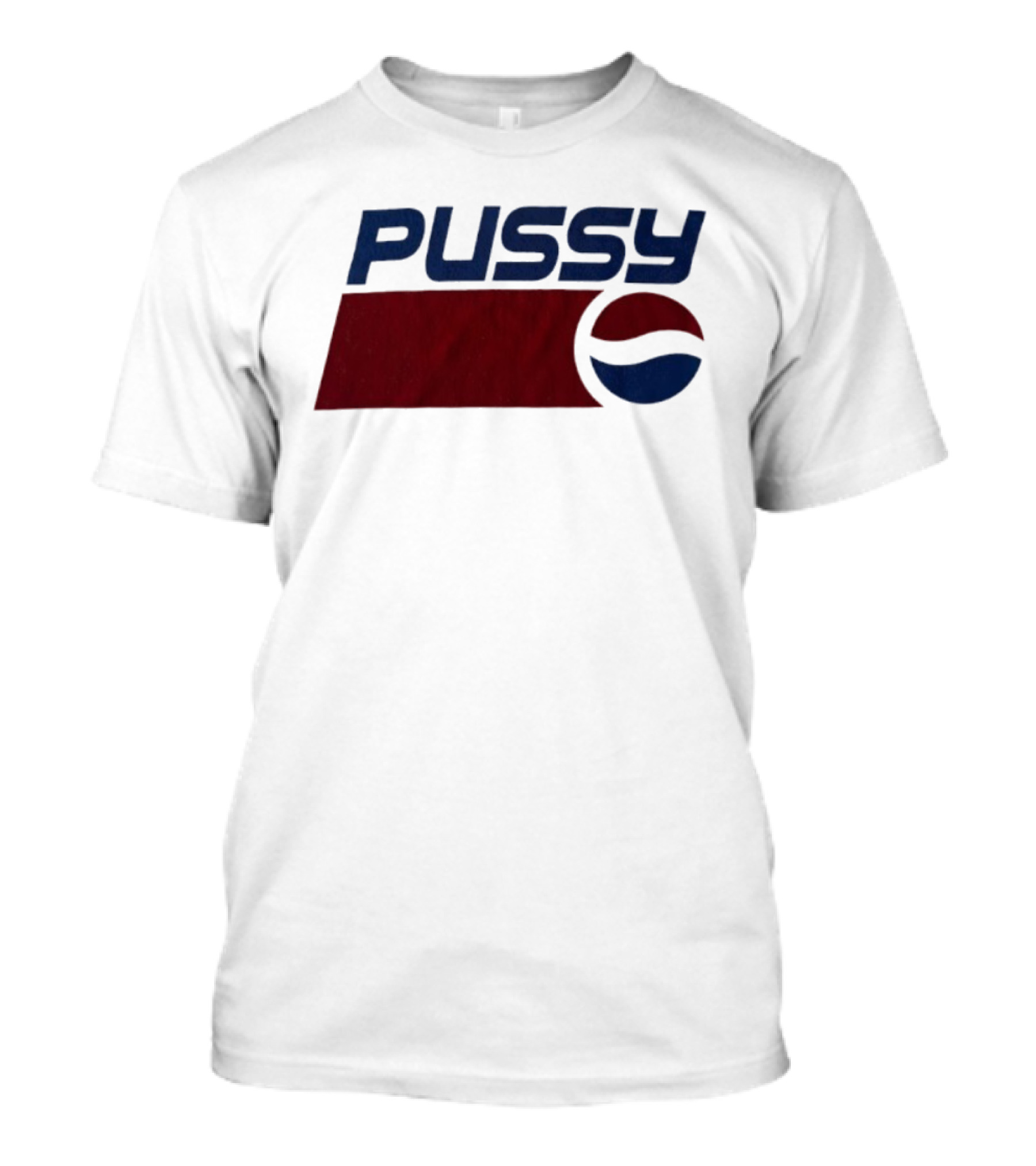 Pussy Pepsi Co Vintage Logo Parody T-Shirt