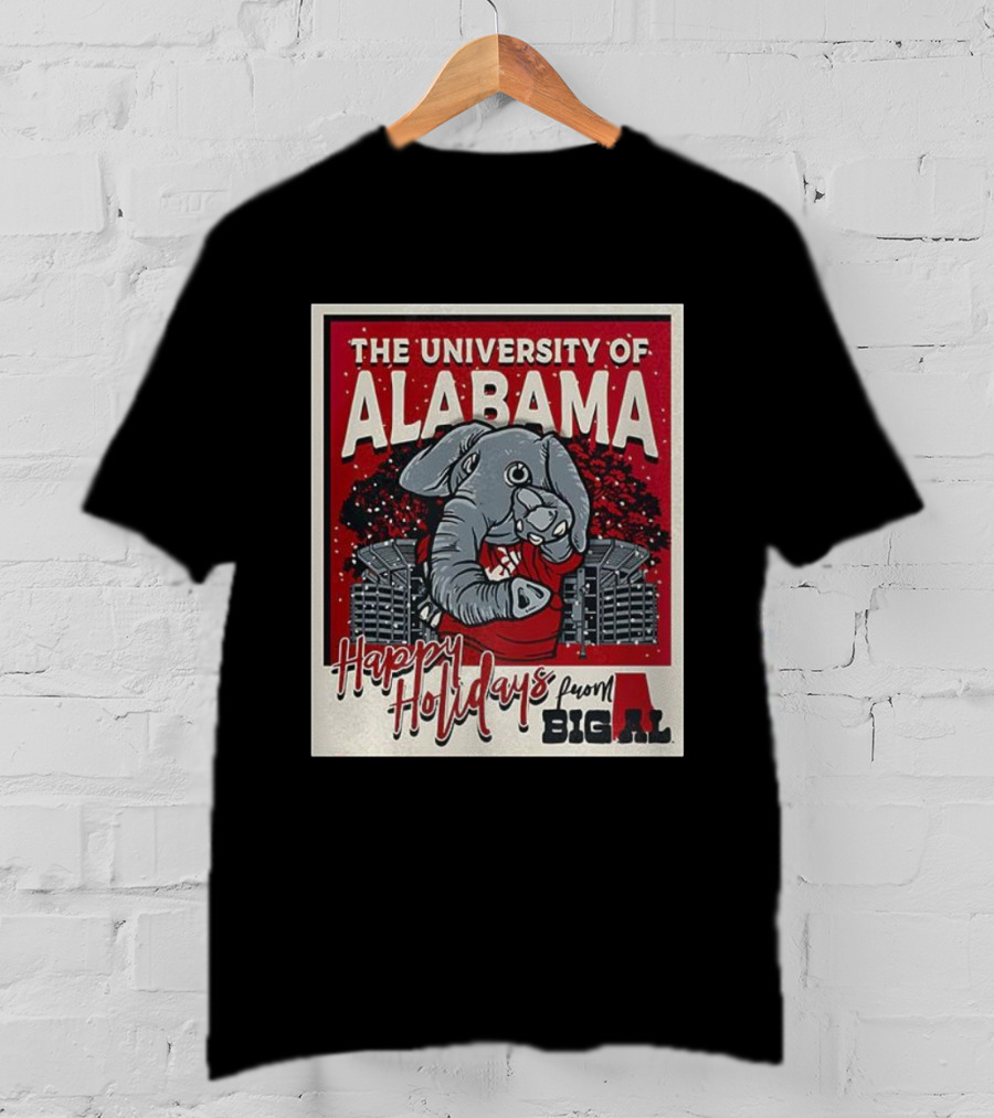 The University Of Alabama Happy Holidays From Big Al T-Shirt