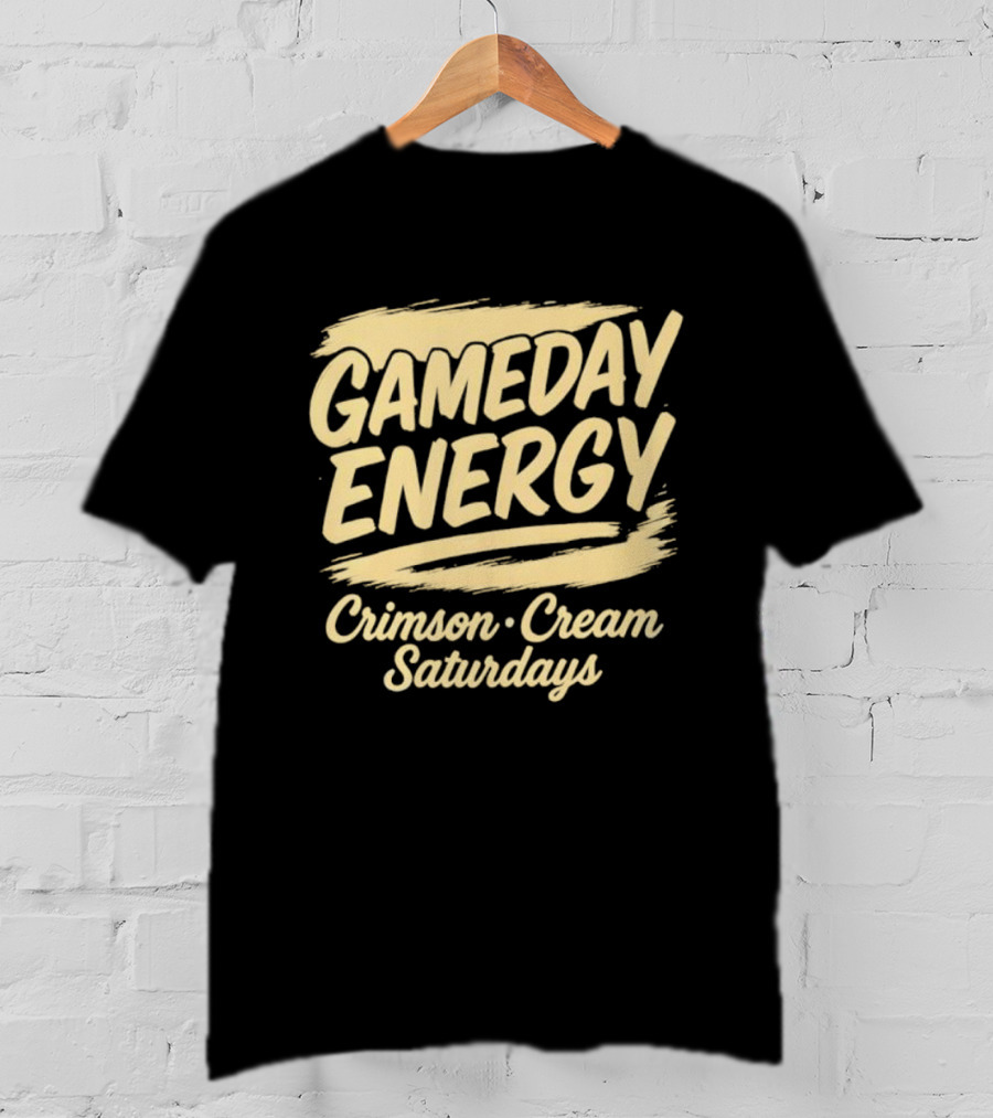 Gameday Energy Crimson Cream Saturdays T-Shirt