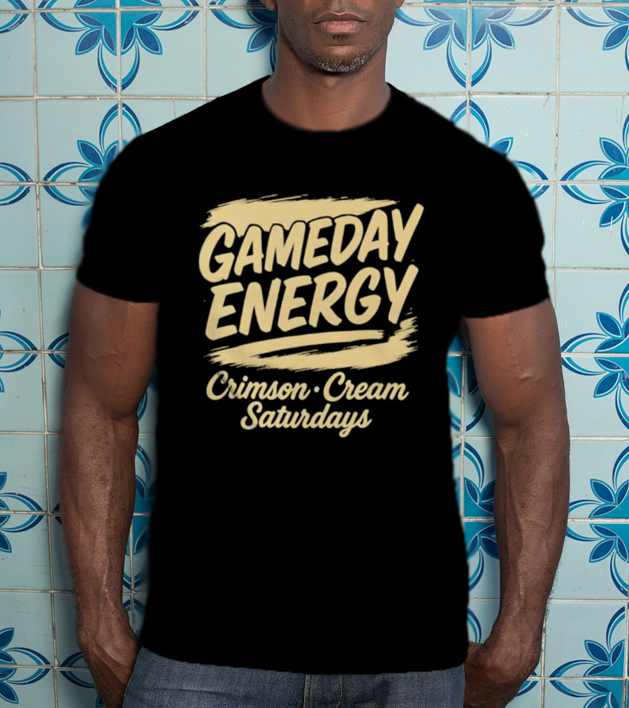 Gameday Energy Crimson Cream Saturdays T-Shirt