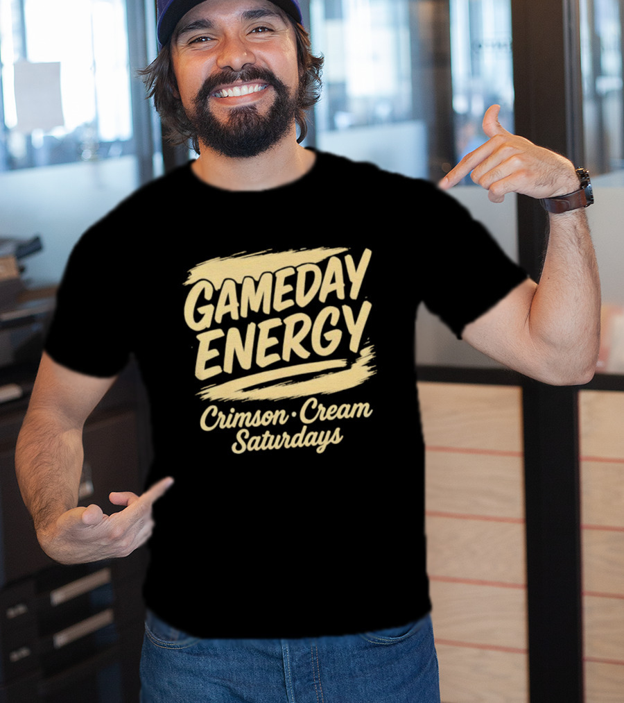 Gameday Energy Crimson Cream Saturdays T-Shirt