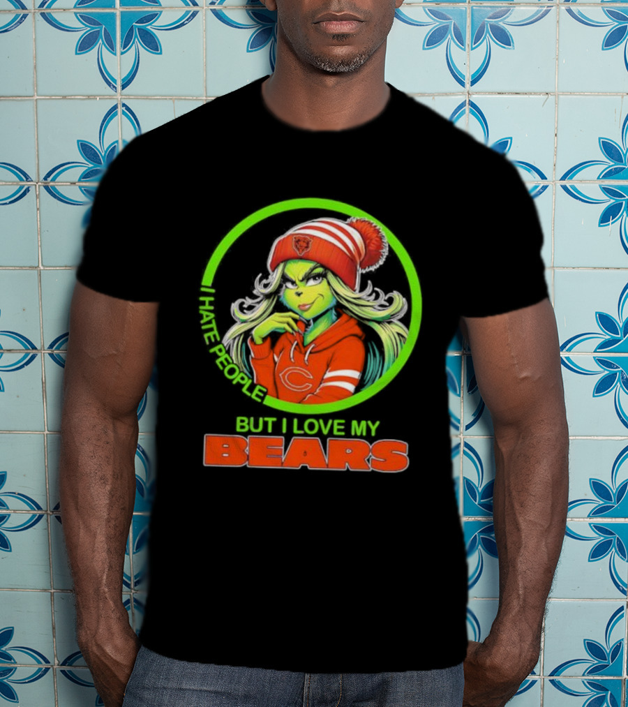 Grinch Girl I Hate People But I Love My Bears T-Shirt