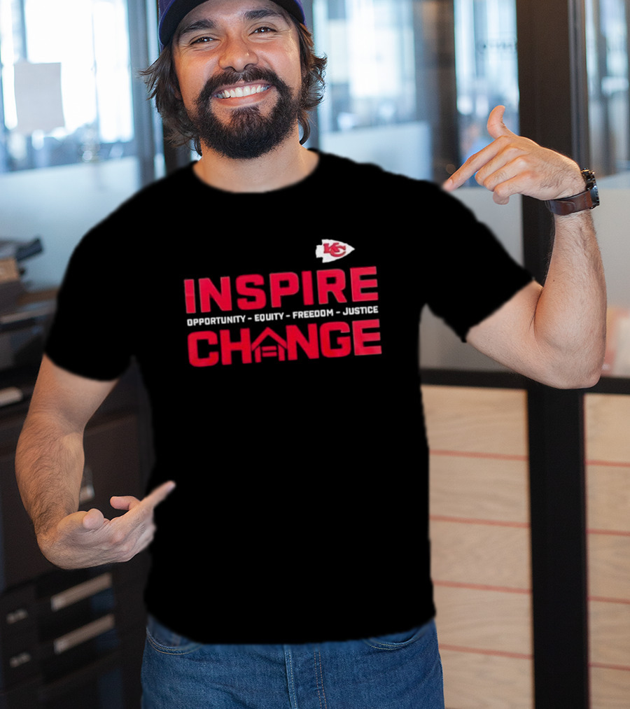 Kansas City Chiefs Inspire Change Opportunity Equity Freedom Justice T-Shirt