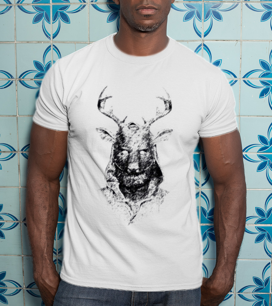Mask Alan Wake Dark Antler Face T-Shirt