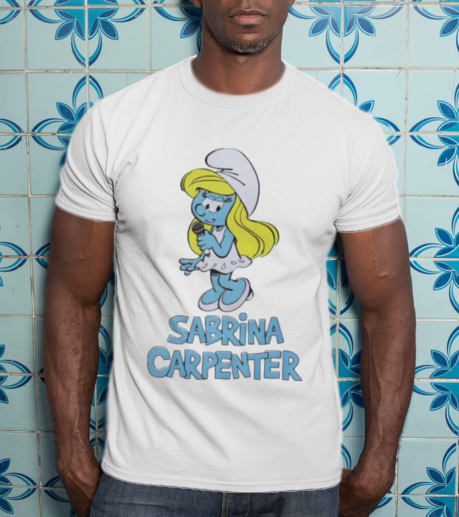 Sabrina Carpenter Smurfette Mic T-Shirt