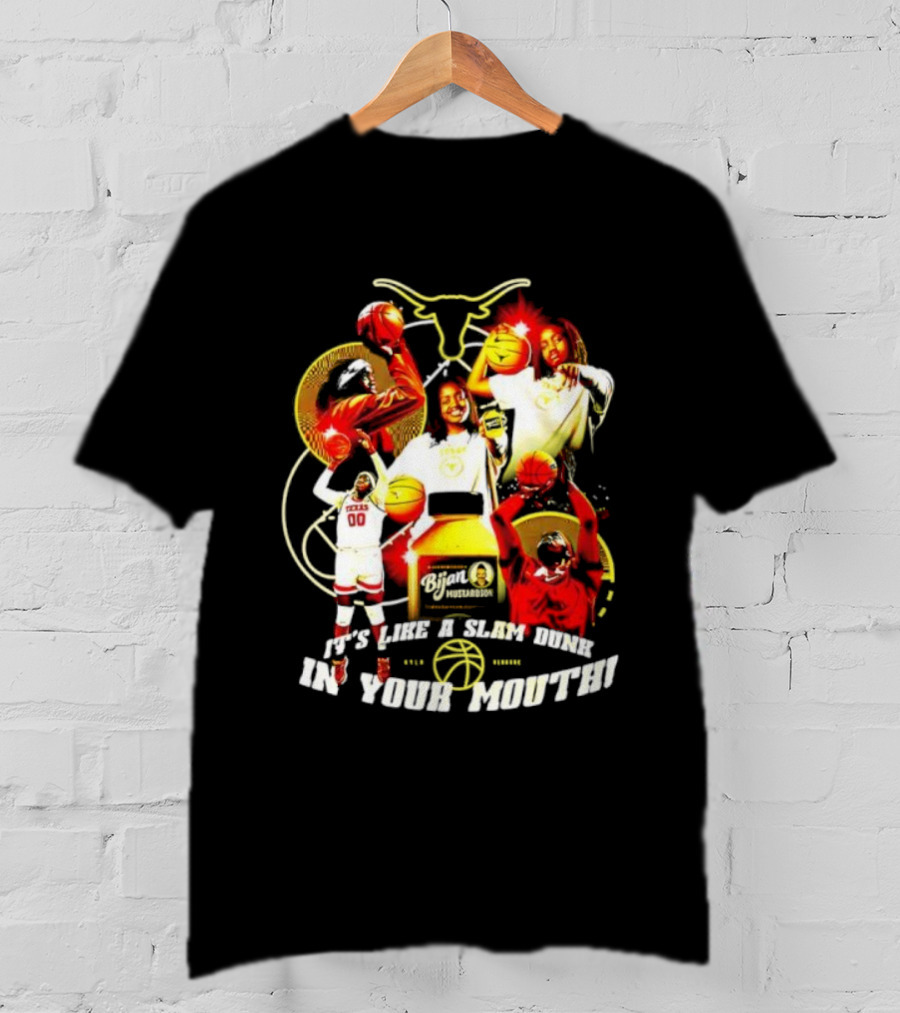 Kyla Oldacre Texas Women's Basketball Slam Dunk In Your Mouth With Longhorns Basketball Players T-Shirt