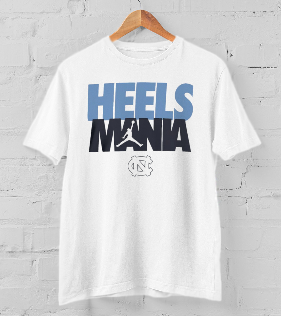 Heels Mania North Carolina Tar Heels Jordan Jumpman NC T-Shirt