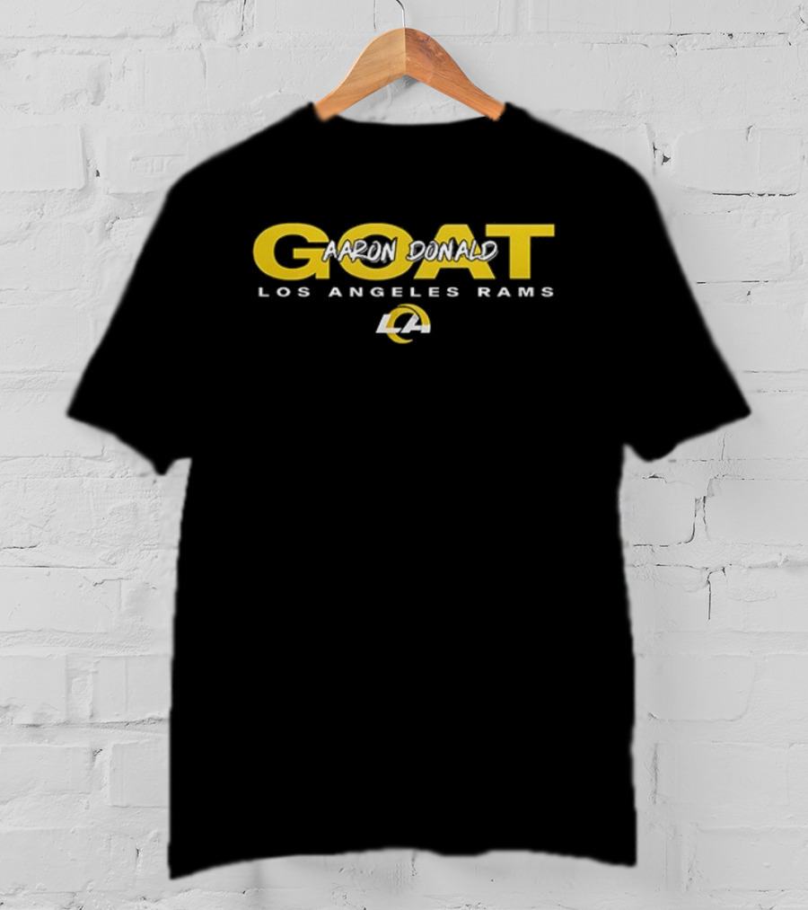 Los Angeles Rams GOAT Aaron Donald Retirement Legends Live Forever T-Shirt