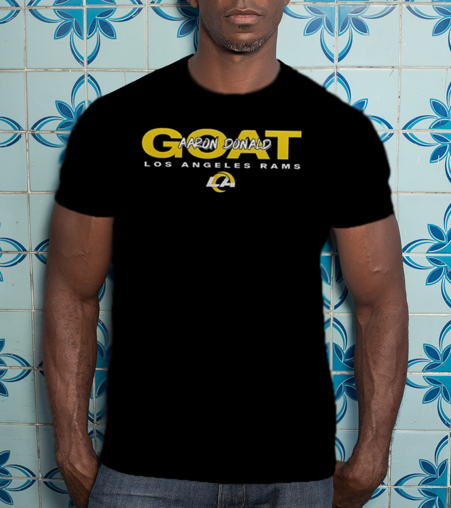 Los Angeles Rams GOAT Aaron Donald Retirement Legends Live Forever T-Shirt