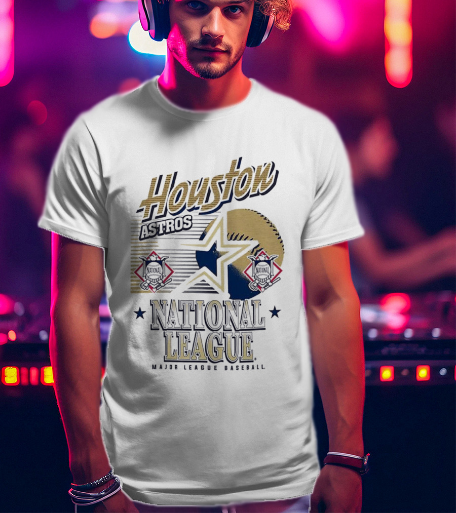 Houston Astros National League Major League Baseball Retro T-Shirt
