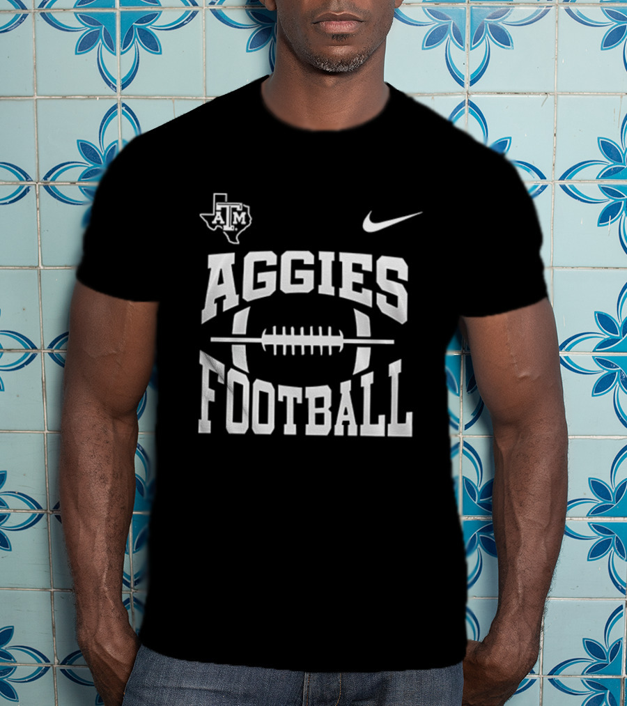Texas A And M Aggies Football 2025 Gig ’Em Aggies Mascot Nike T-Shirt