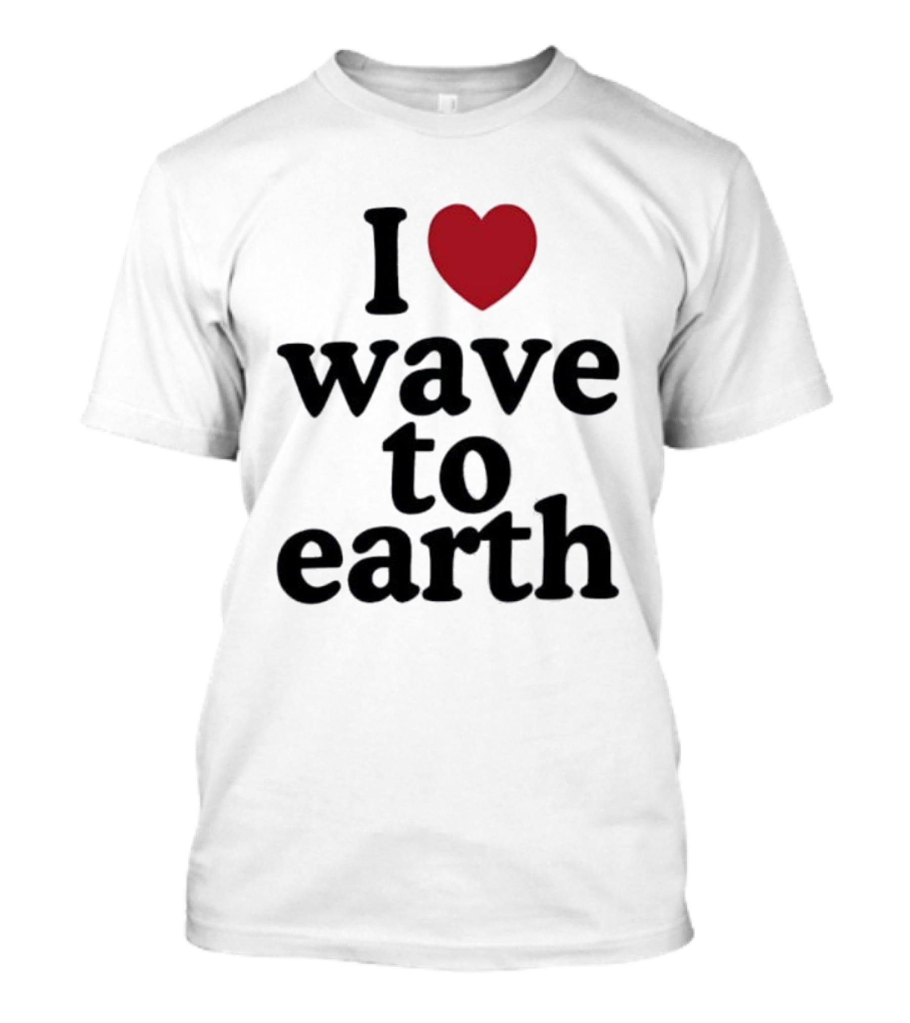 I Love Wave To Earth Wave To Earth Red Heart T-Shirt
