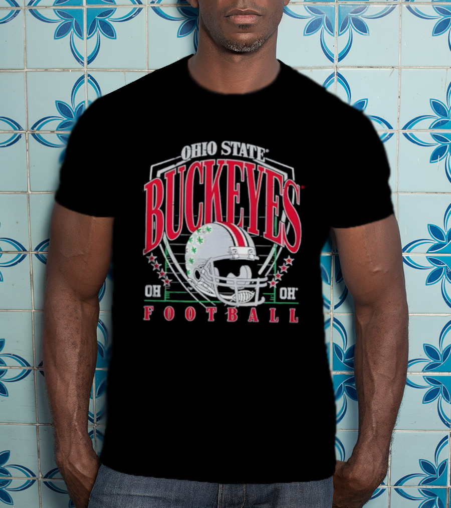 Ohio State Buckeyes Football Helmet Arch Name OH T-Shirt