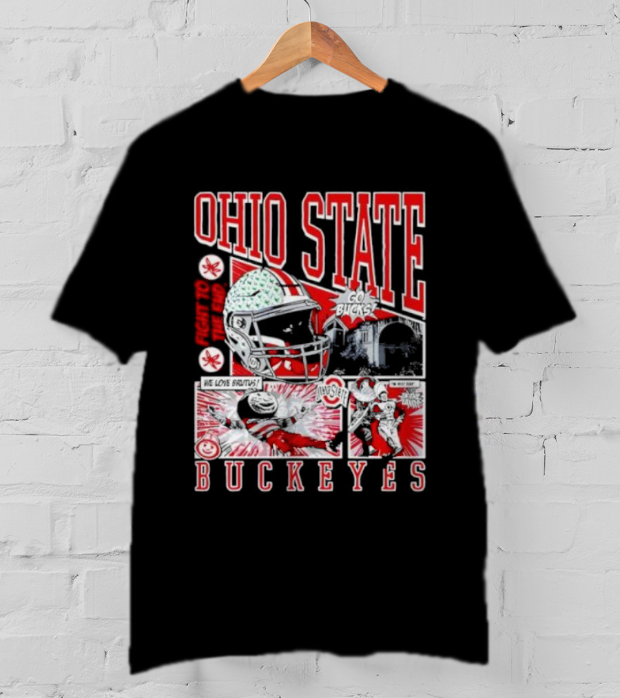 Ohio State Buckeyes Football Helmet Brutus Game Day Spirit T-Shirt
