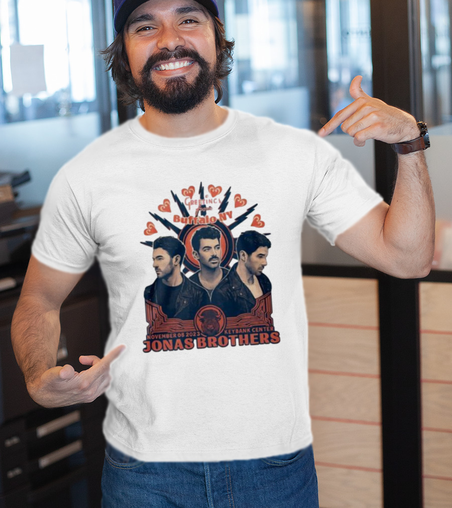 Greetings From Buffalo NY Jonas Brothers November 08 2023 Keybank Center T-Shirt