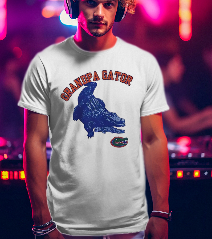 Grandpa Gator Florida Gators Football Fan Gear T-Shirt