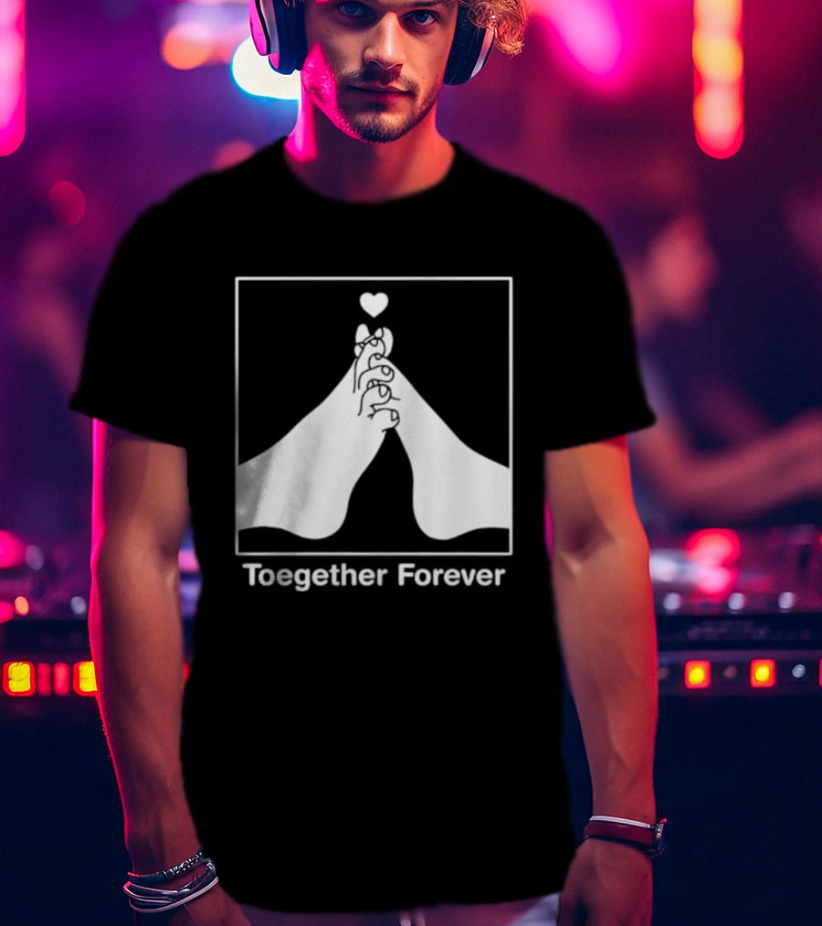 Toegether Forever Feet Heart Connection T-Shirt