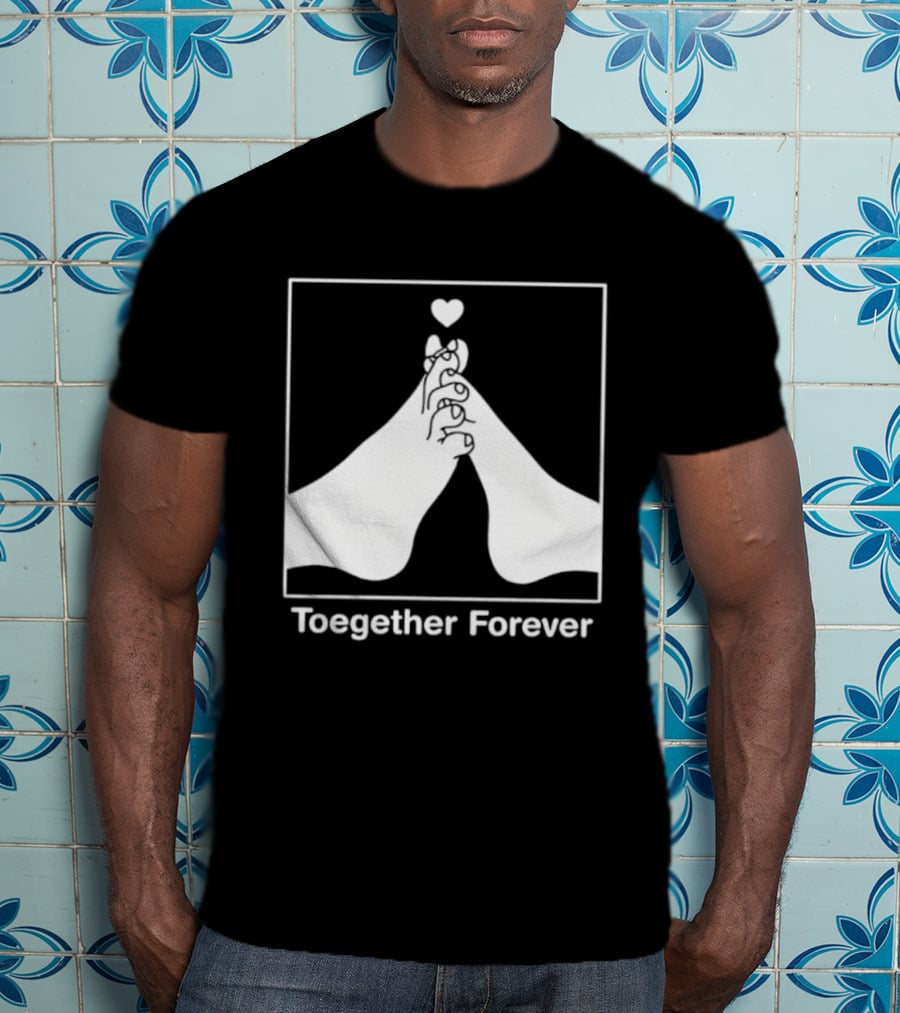 Toegether Forever Feet Heart Connection T-Shirt