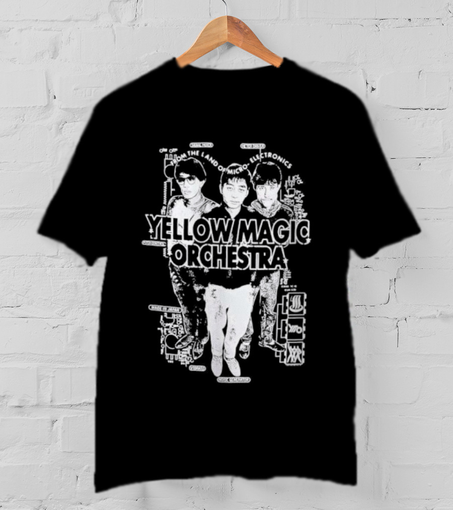 Yellow Magic Orchestra Japanese Electronic Music Band Trio T-Shirt