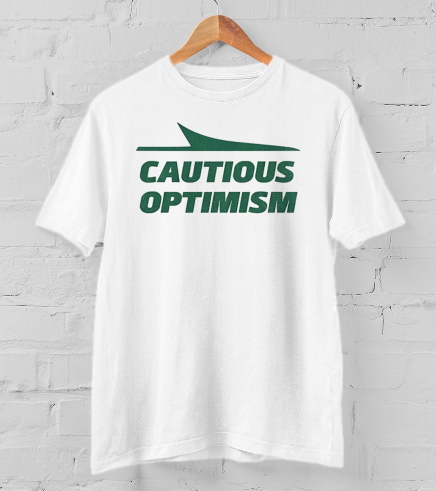 Cautious Optimism New York Jets NFL Football Jets Plane Wing T-Shirt