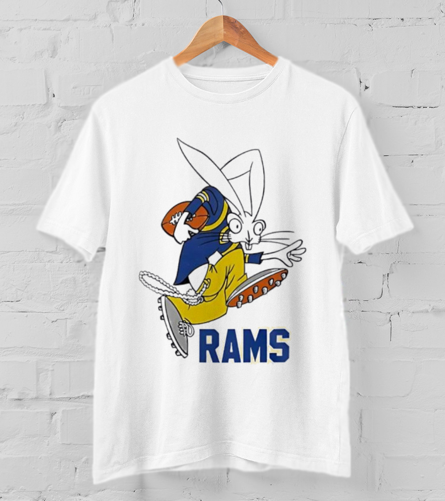 Los Angeles Rams Blink-182 New Year 2026 Celebrating Football Rabbit T-Shirt