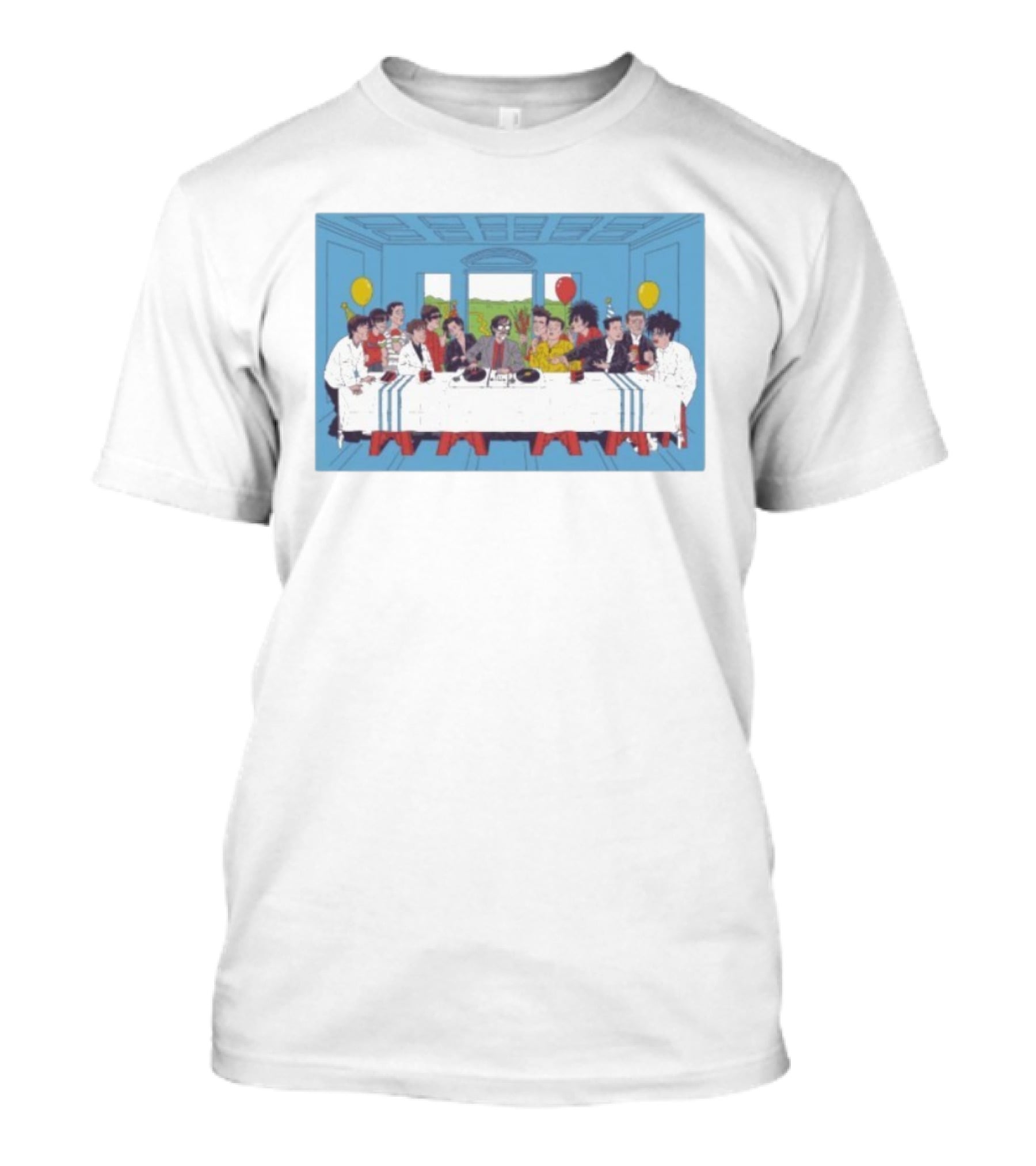 Lukey McGarry Britpop Icons Last Supper Assembly T-Shirt