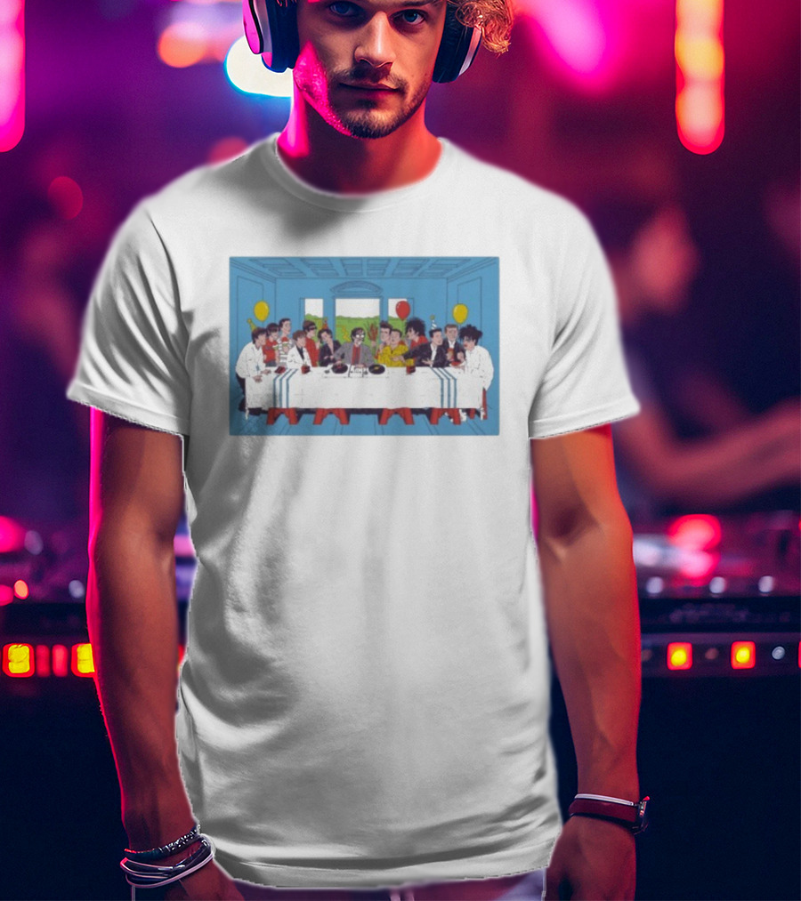 Lukey McGarry Britpop Icons Last Supper Assembly T-Shirt