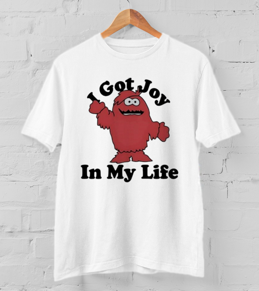 I Got Joy In My Life Red Cartoon Character T-Shirt