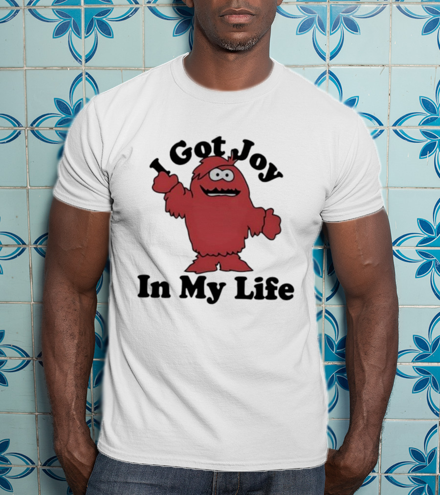 I Got Joy In My Life Red Cartoon Character T-Shirt