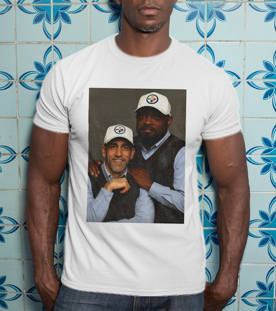 Mike Tomlin Aaron Rodgers Pittsburgh Steelers Step Brothers NFL Comedy Crossover T-Shirt