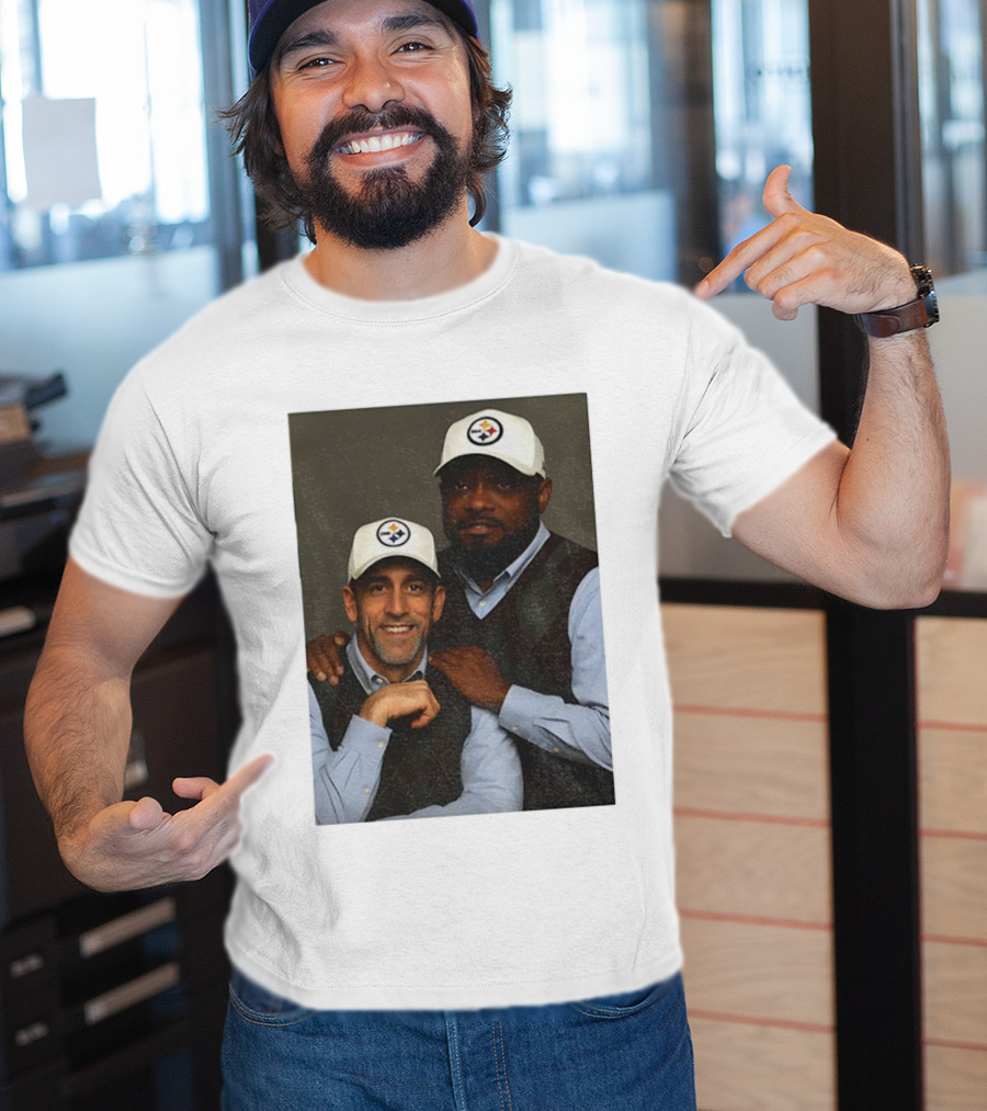 Mike Tomlin Aaron Rodgers Pittsburgh Steelers Step Brothers NFL Comedy Crossover T-Shirt