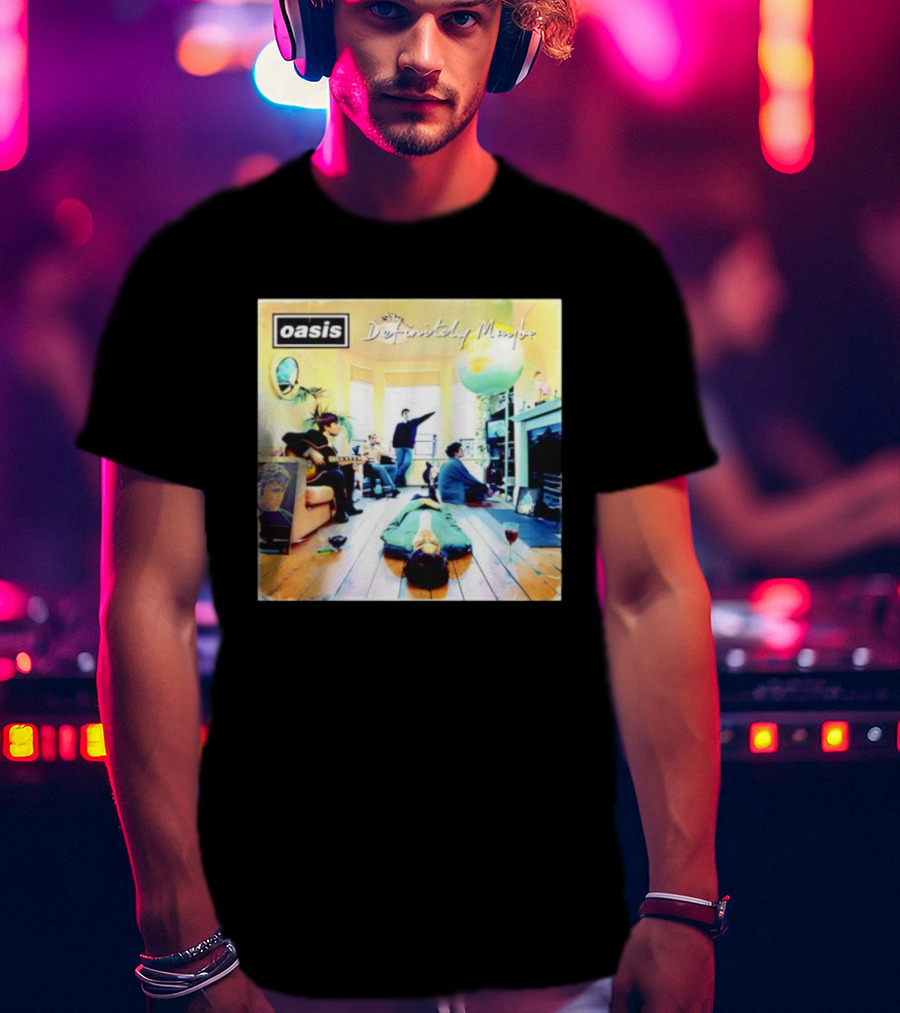 Definitely Maybe Oasis Vintage Album Cover T-Shirt