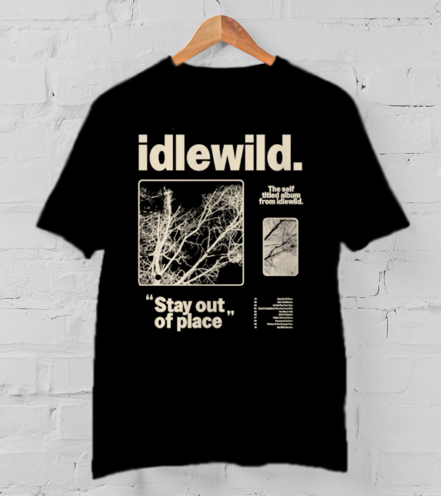 Idlewild Stay Out Of Place 2025 Tour With Abstract Organic Patterns T-Shirt