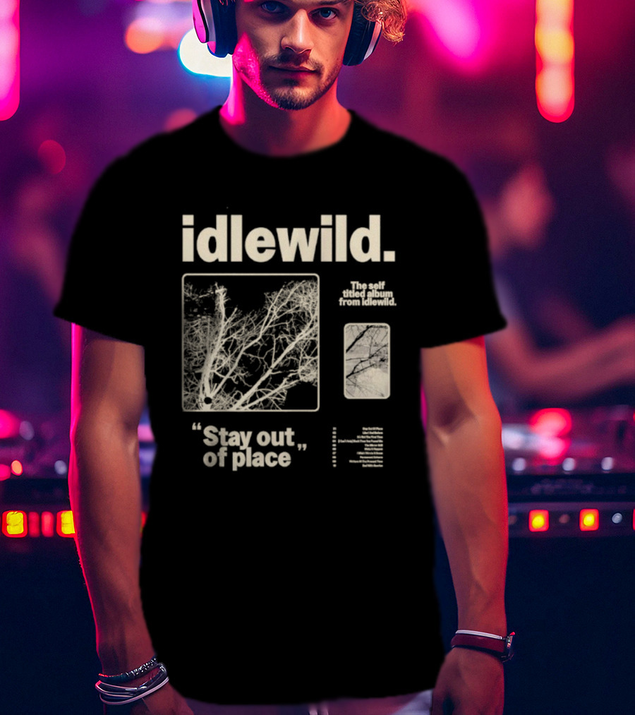 Idlewild Stay Out Of Place 2025 Tour With Abstract Organic Patterns T-Shirt
