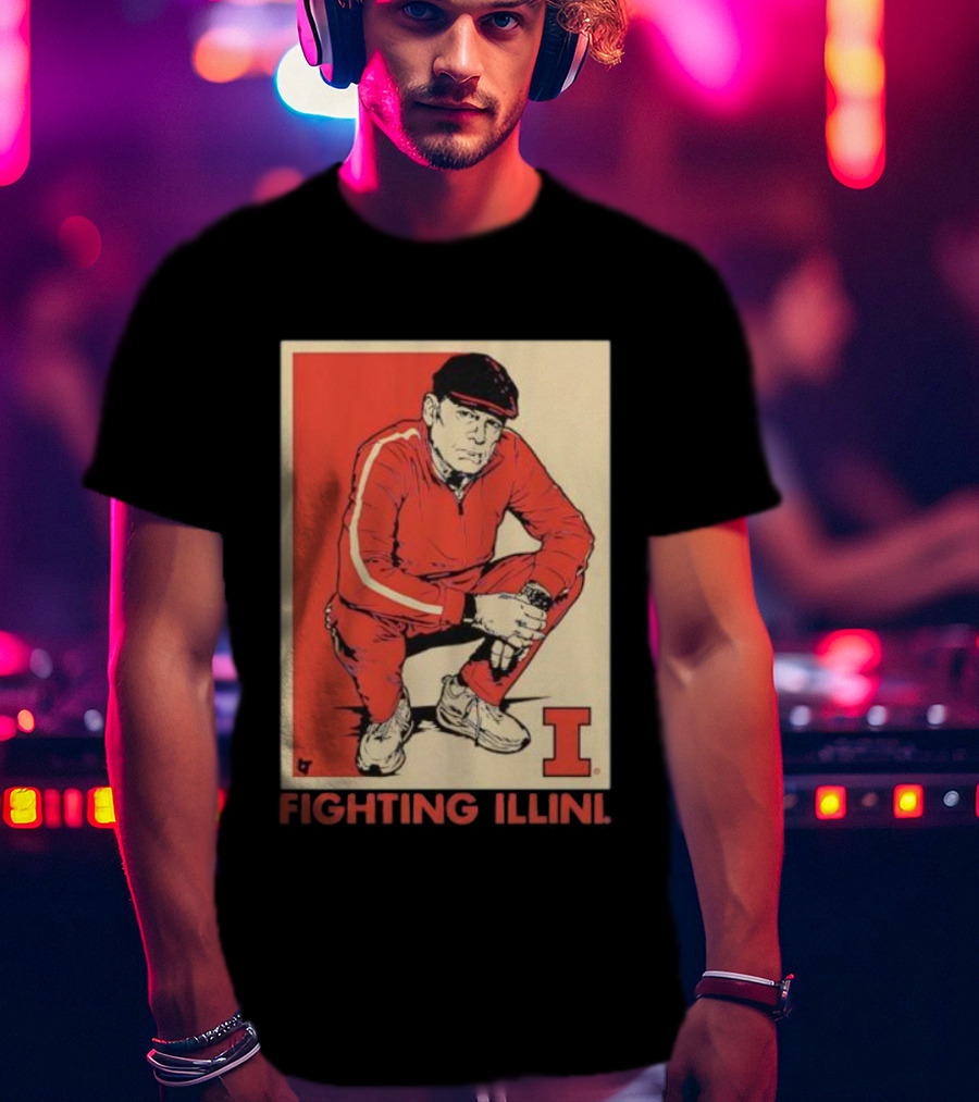 Fighting Illini Track Suit Illinois Basketball Coach Underwood T-Shirt