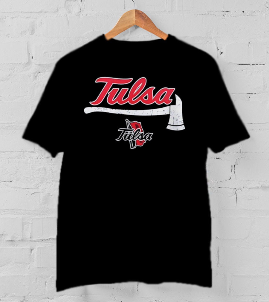 Tulsa Golden Hurricane Firefighters Appreciation NCAA Gameday Axe And Helmet T-Shirt