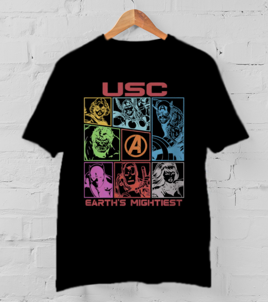 USC Trojans Marvel Avengers Earth's Mightiest Heroes T-Shirt