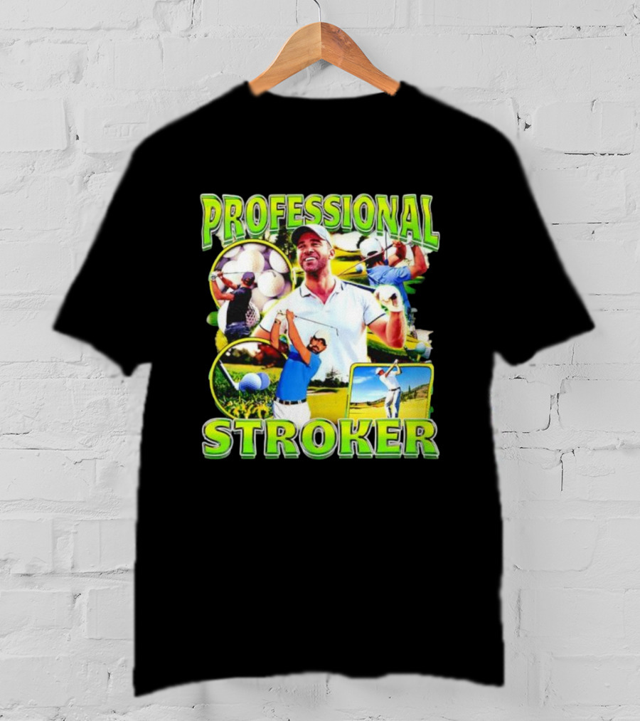 Professional Stroker Golf Enthusiast Man Player Scene T-Shirt
