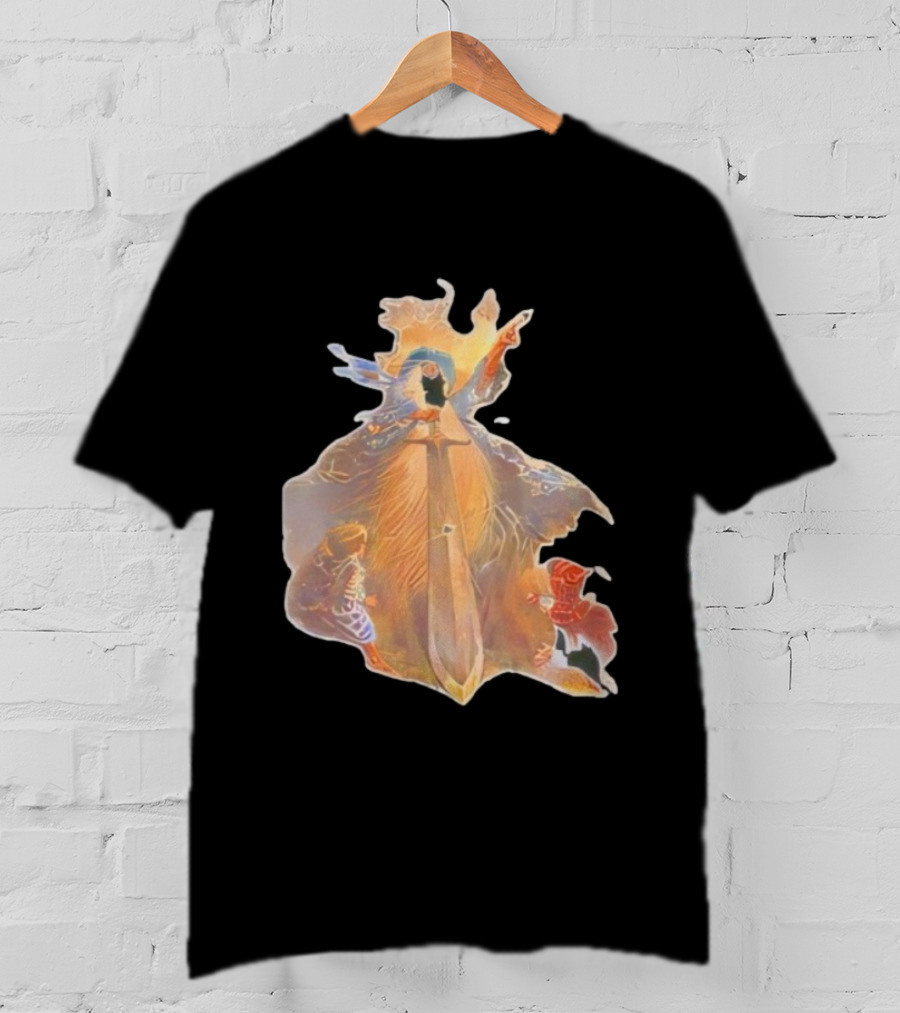 Vintage The Lord Of The Rings The Hobbits Sword Quest Vintage Illustration T-Shirt