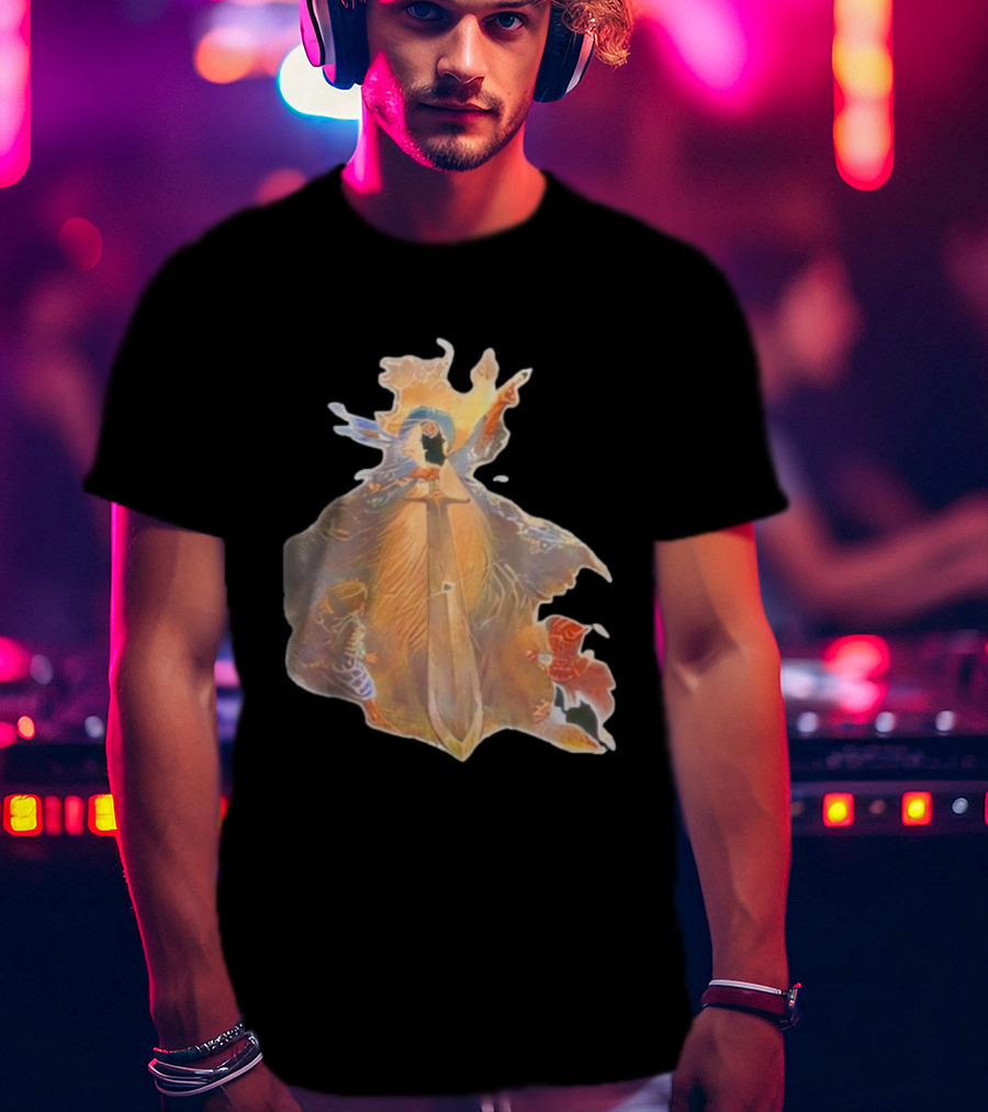 Vintage The Lord Of The Rings The Hobbits Sword Quest Vintage Illustration T-Shirt