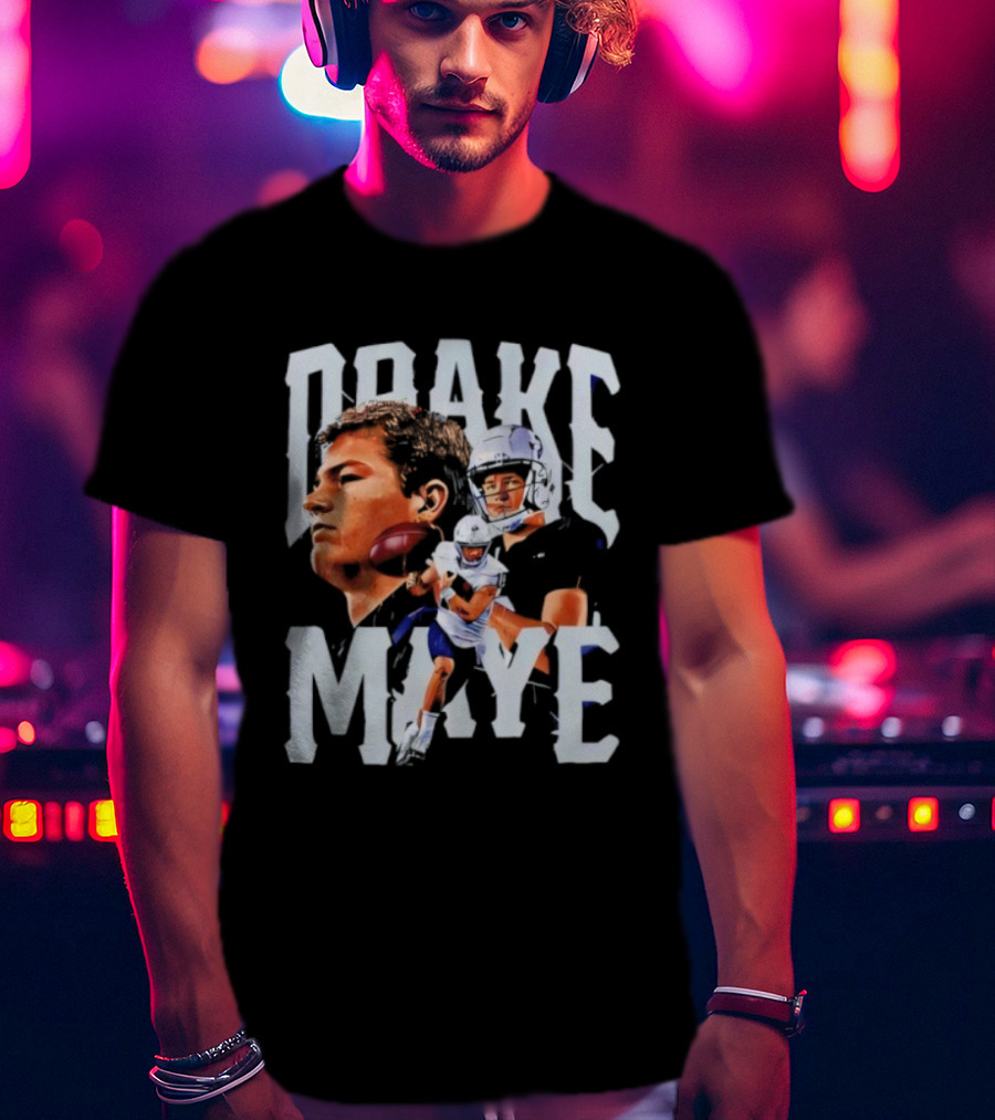 Drake Maye New England Patriots Football T-Shirt