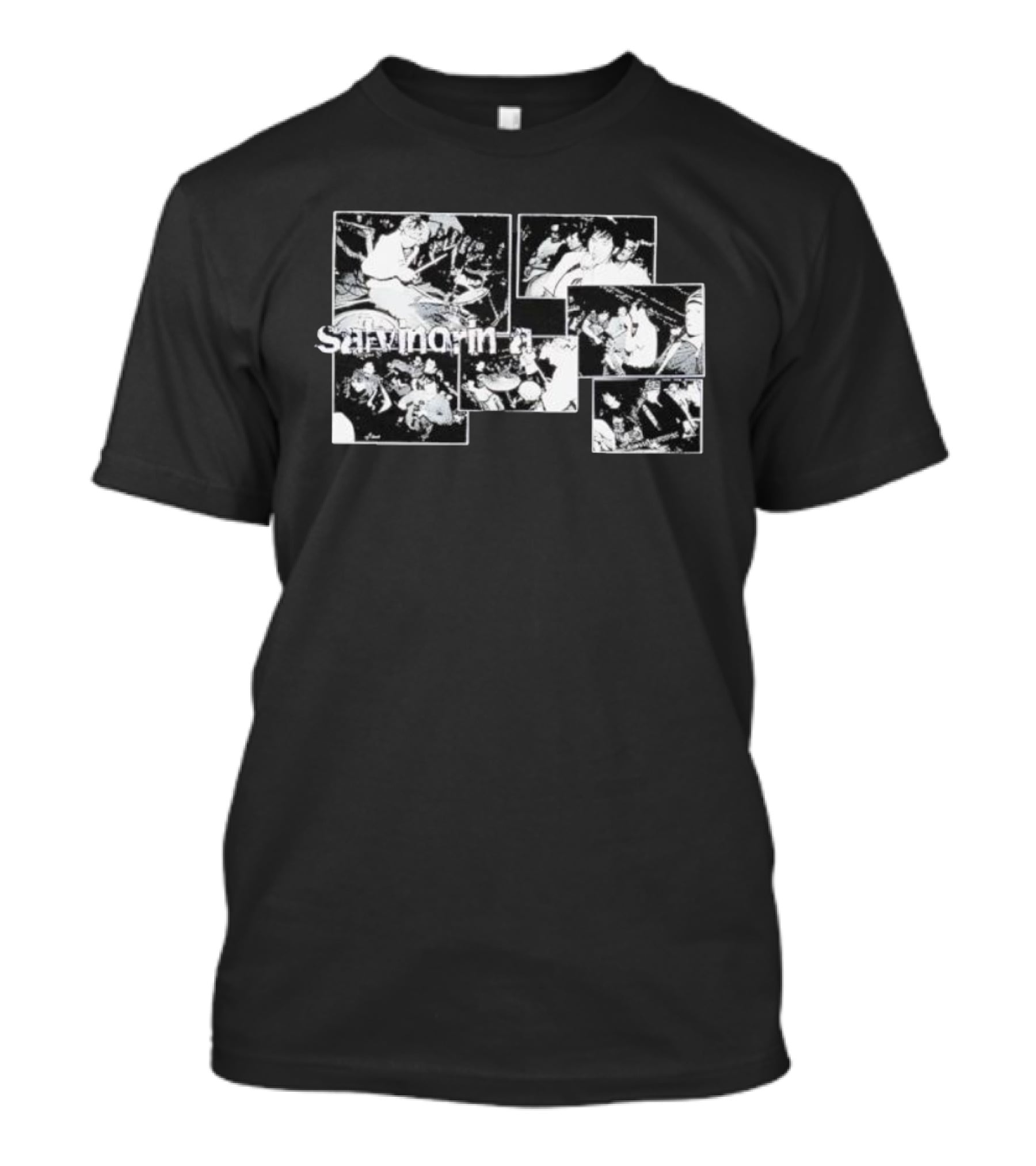 Sarvinorma Band Live Concert Black And White Photography T-Shirt