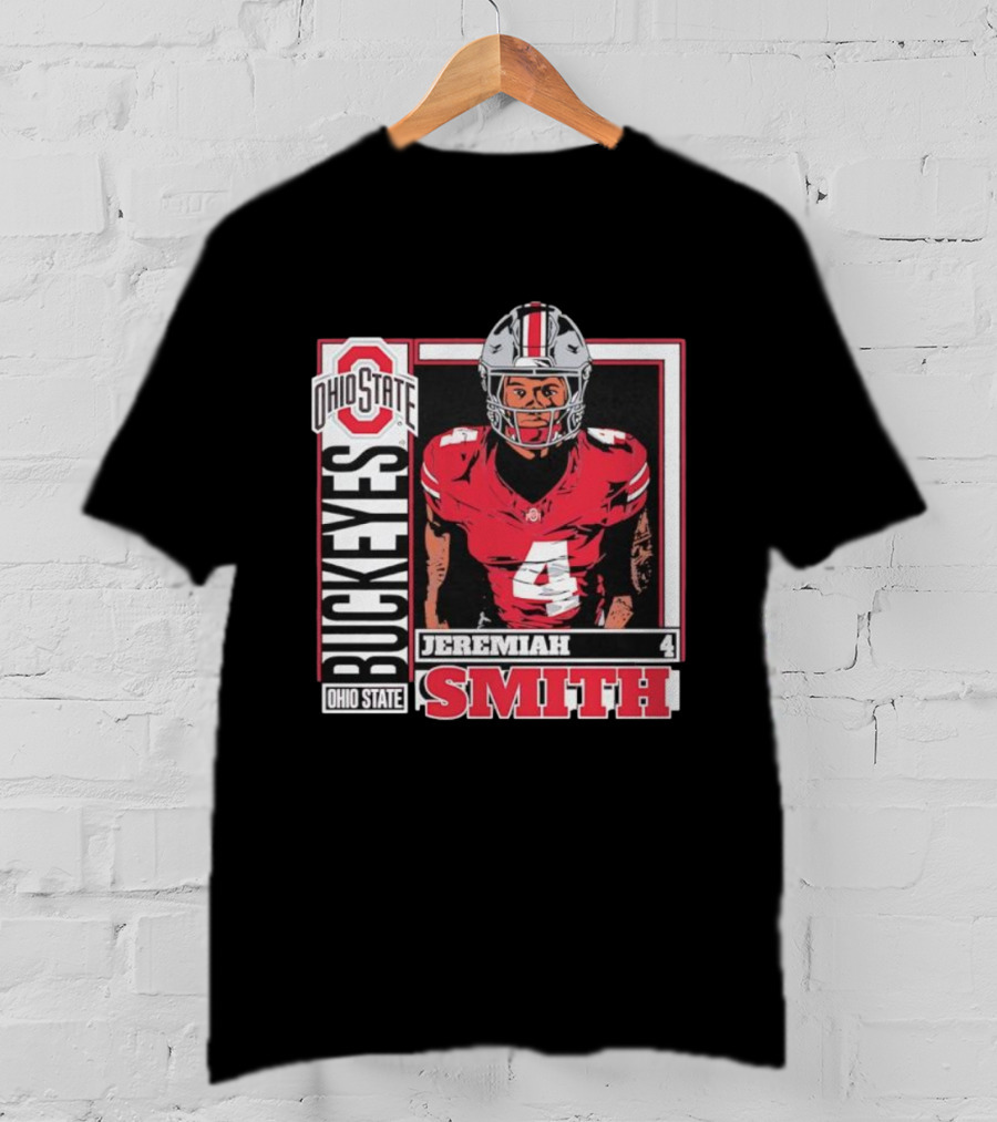 Ohio State Buckeyes Football Retro Jeremiah Smith 4 T-Shirt