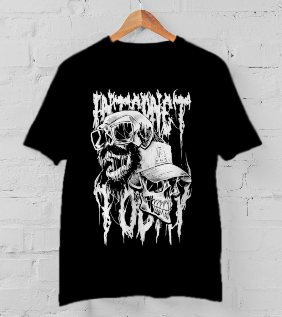 Internet Today Skully Dripping Skull Graphic T-Shirt