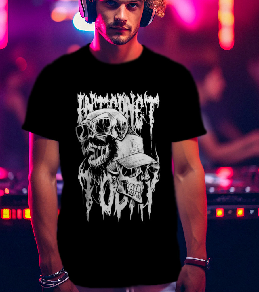 Internet Today Skully Dripping Skull Graphic T-Shirt