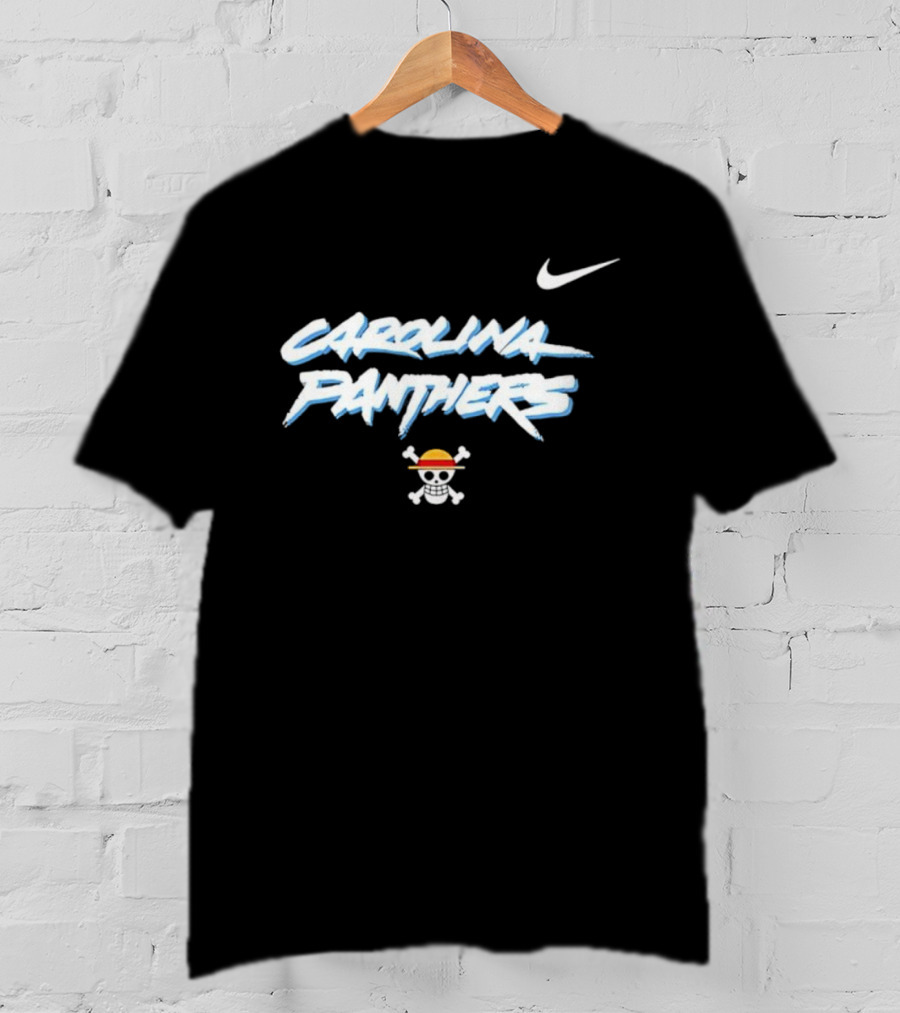 Carolina Panthers One Piece Anime Night Gameday Nike Crossover T-Shirt