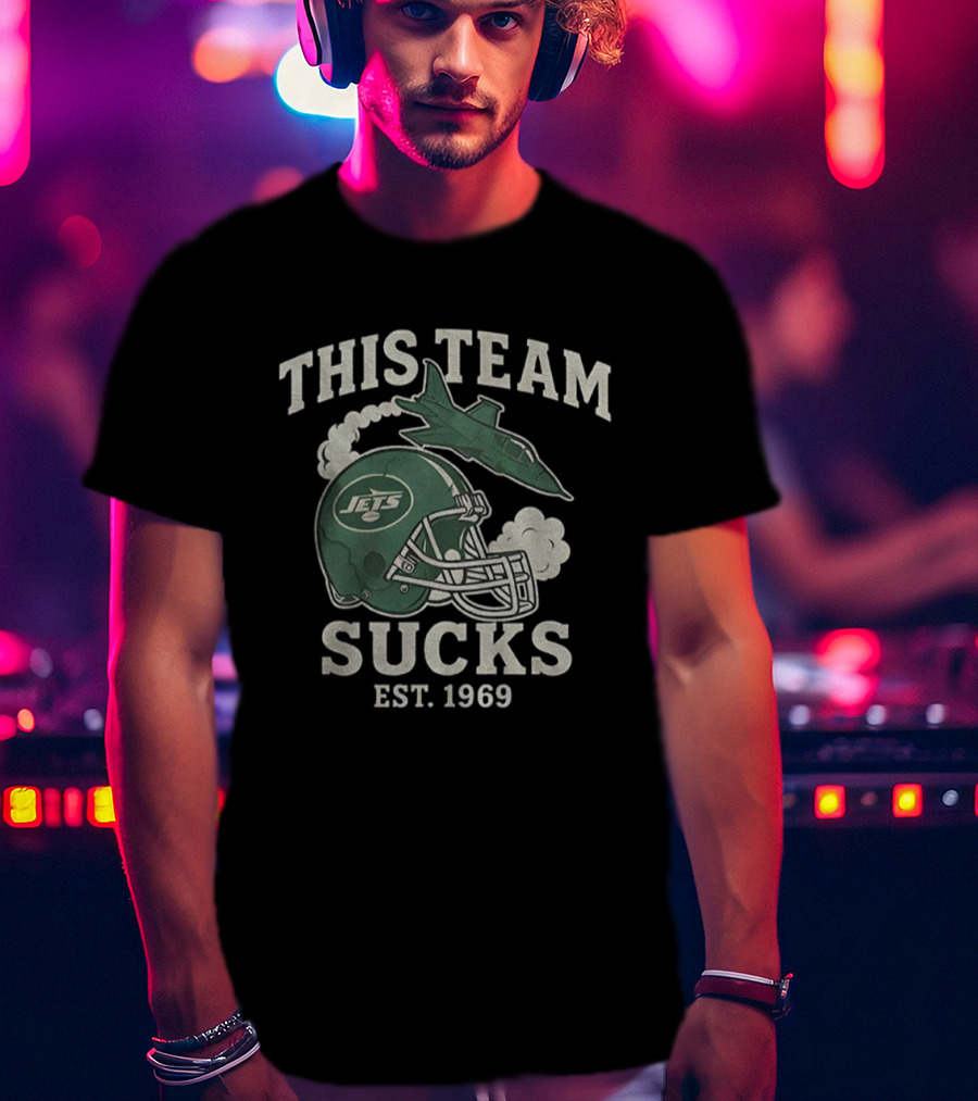 New York Jets This Team Sucks Helmet Jet Est. 1969 T-Shirt