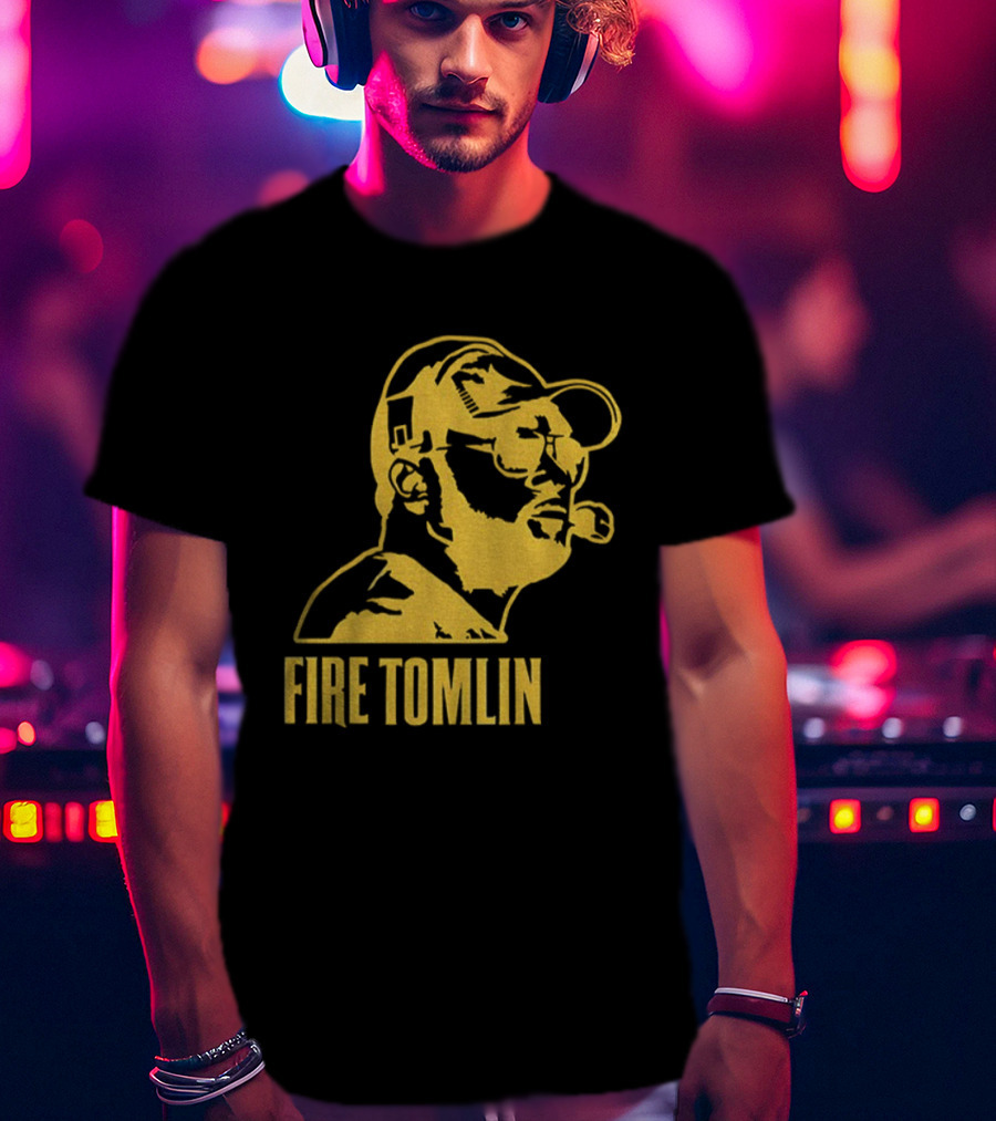 Mike Tomlin Fire Steelers Sketch Football NFL Coach T-Shirt