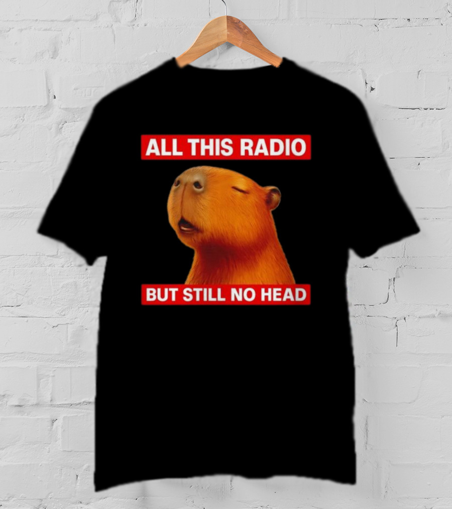ALL THIS RADIO BUT STILL NO HEAD CAPYBARA T-Shirt