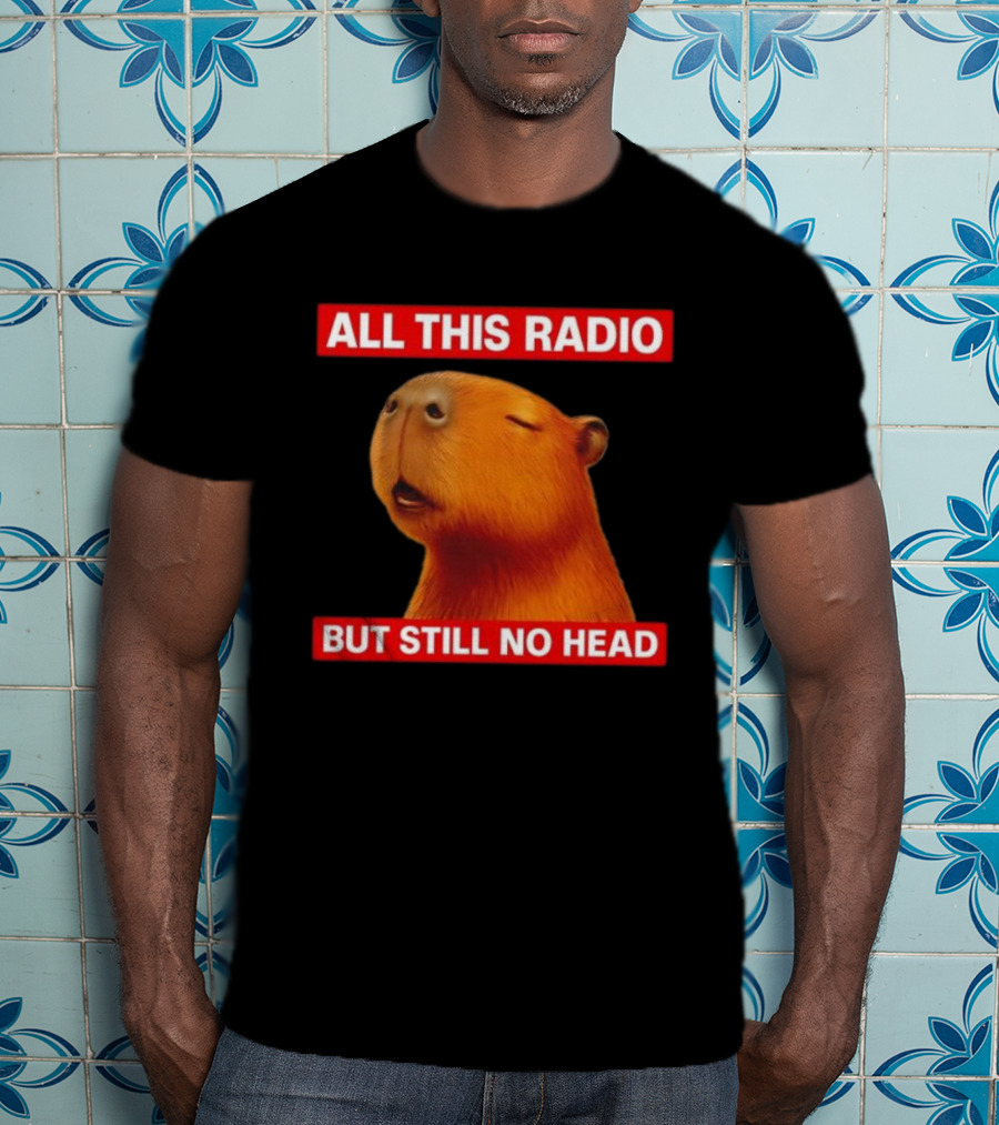 ALL THIS RADIO BUT STILL NO HEAD CAPYBARA T-Shirt
